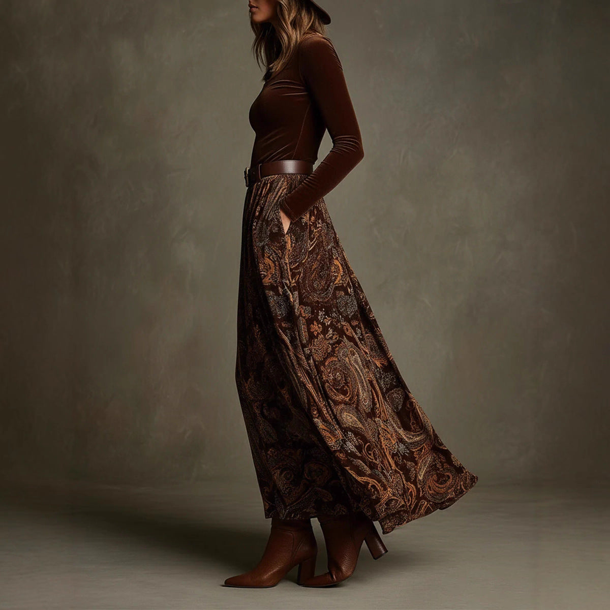 Autumn Slim Graceful Long Expansion With Dresses