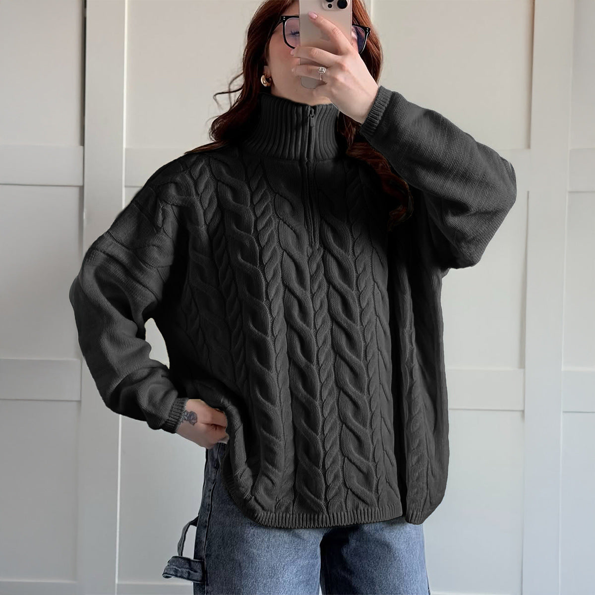 Women's Leisure Vacation Woolen Solid Color Long Clothing