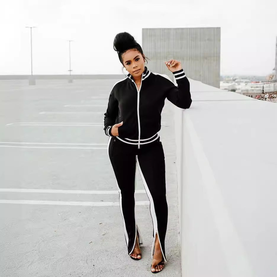 Women's Glamorous Sports Two-piece Set Fashion Suits