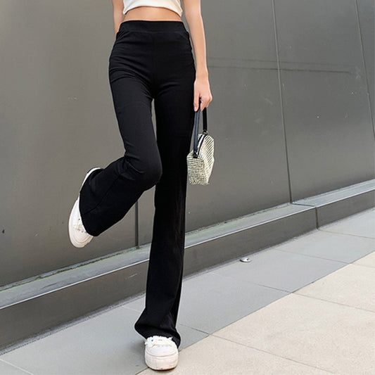 Street Temperament Draping Skinny Slimming Wide Leg Professional Pants