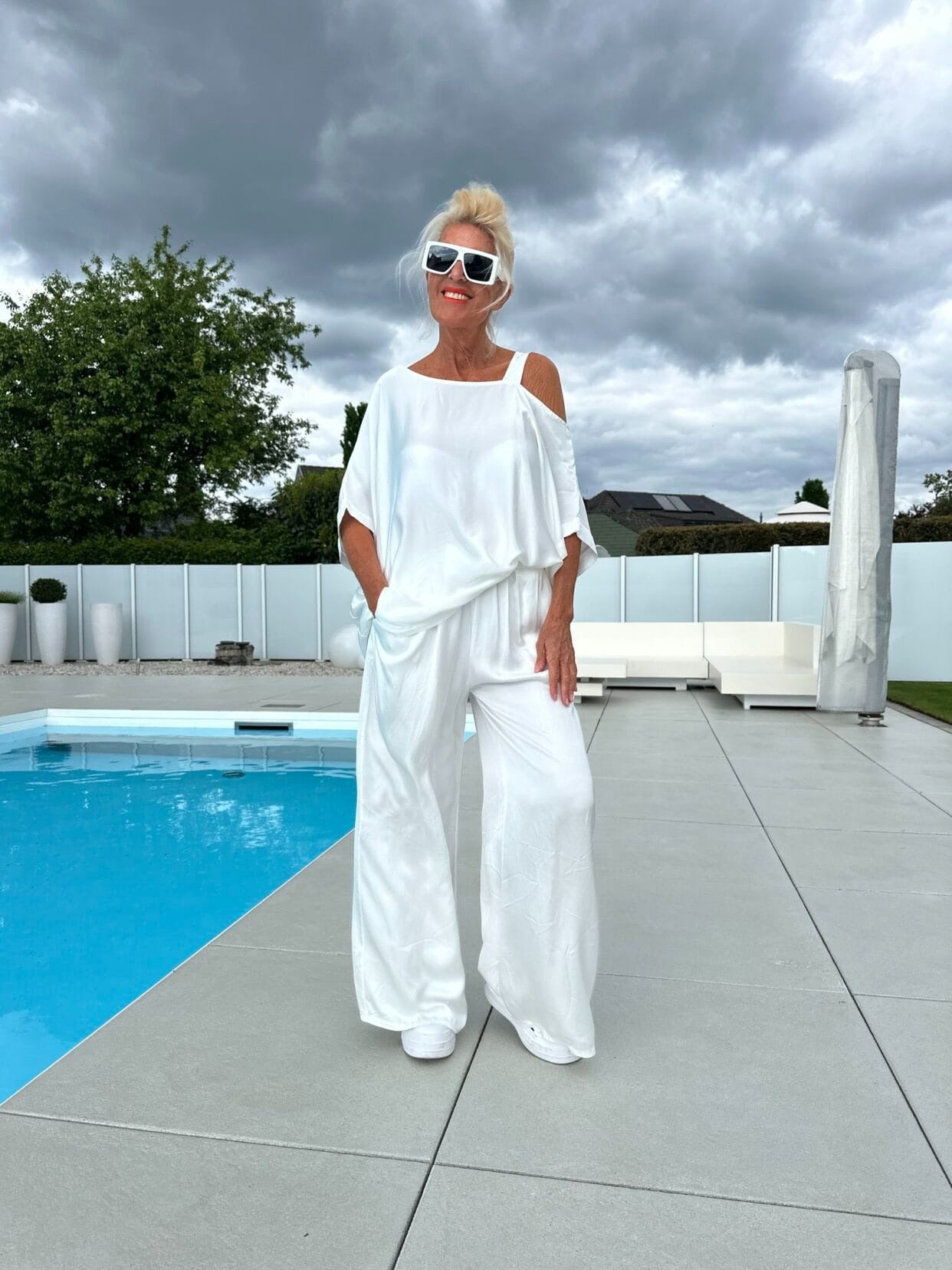 Women's Casual Irregular Collar Trousers Two-piece Suits