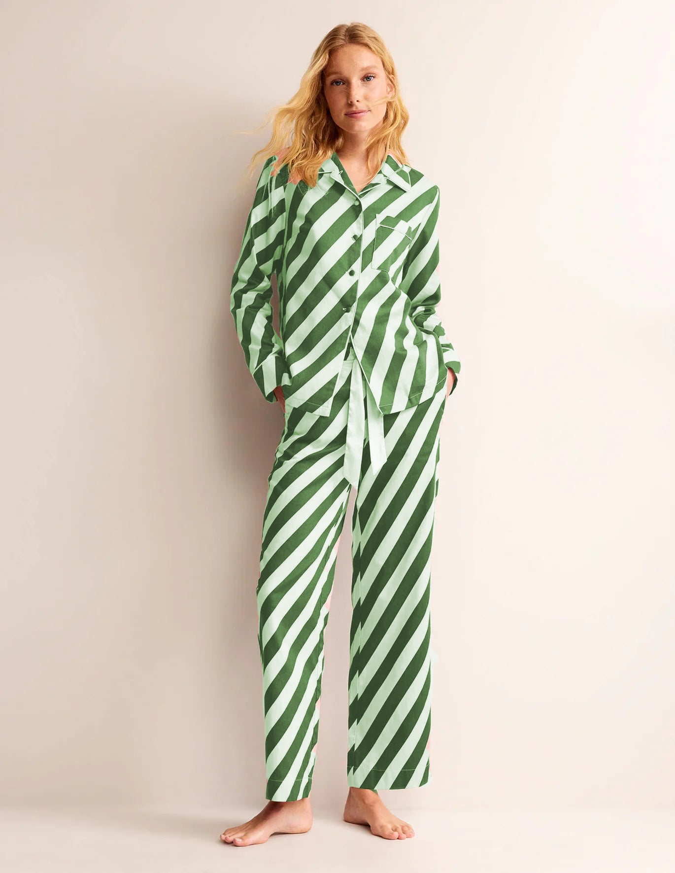 Women's Autumn Simple Stripes Comfort Casual Suits