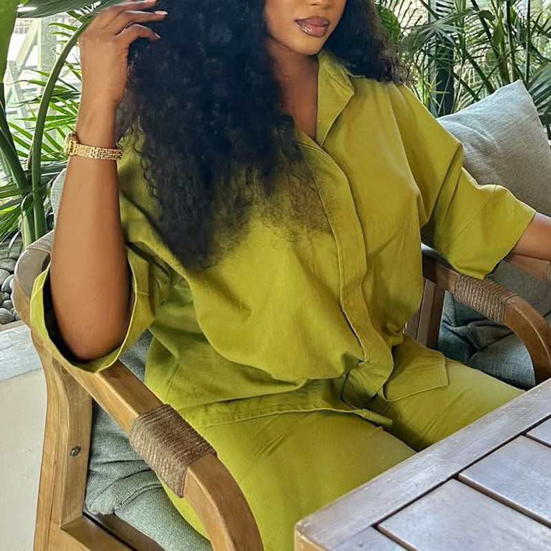 Women's Summer African Loose Trousers Two-piece Suits