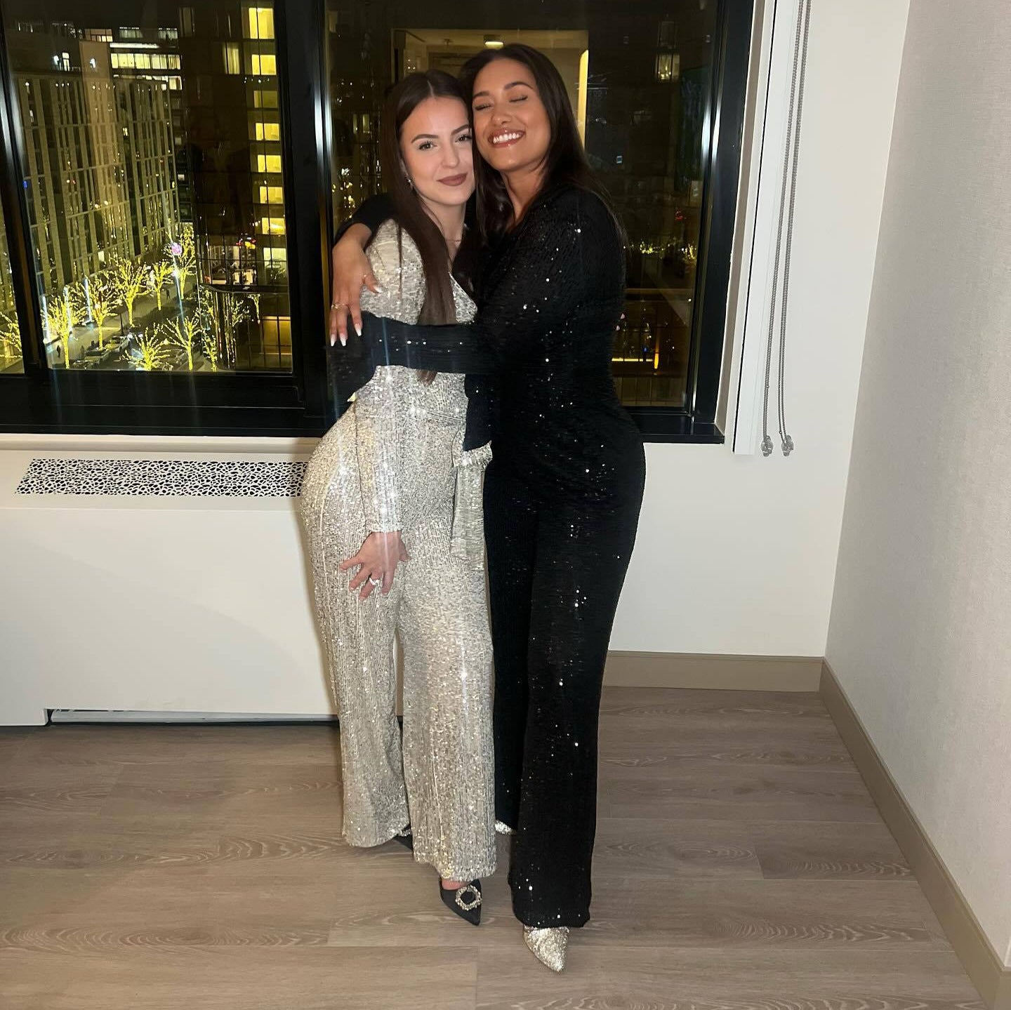 Women's Fashion Casual Sequin Trousers Elegant Sequined Suits