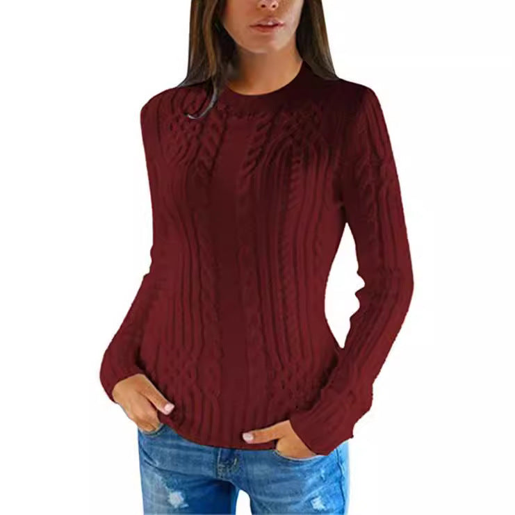 Women's Turtleneck Fashion Slim Fit Hollow Out Sweater