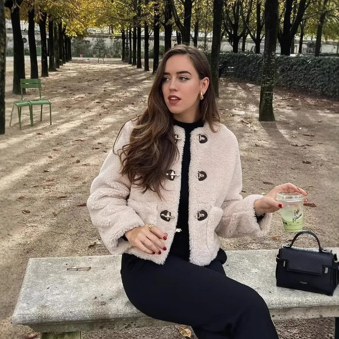 Women's Trendy Elegant Fashionable Thermal Fleece Coats