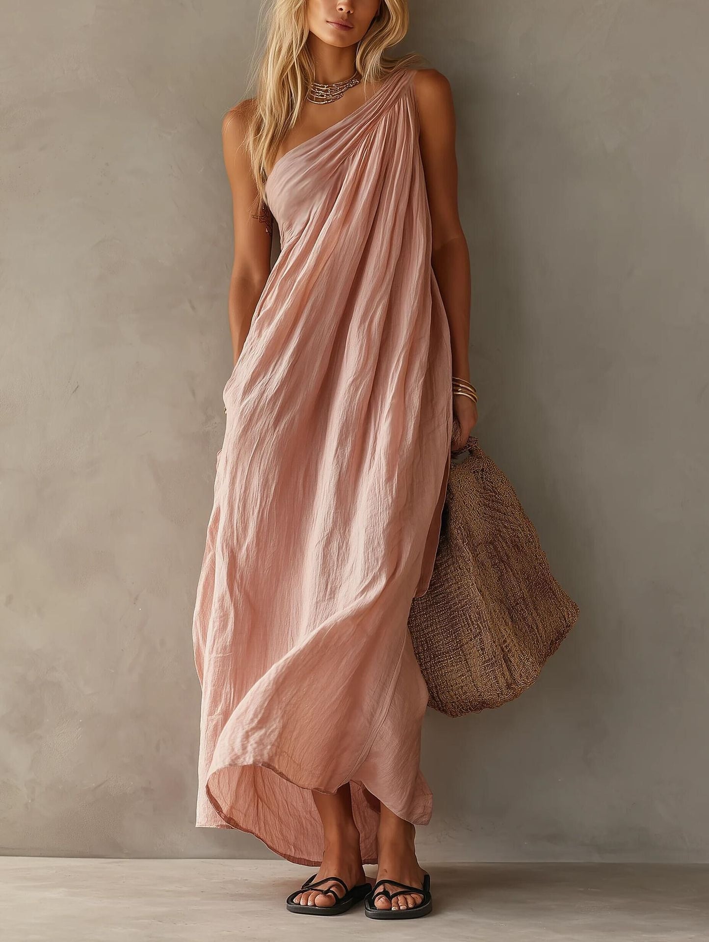 Women's Summer Fashion Elegant Sleeveless Exquisite Long Clothing