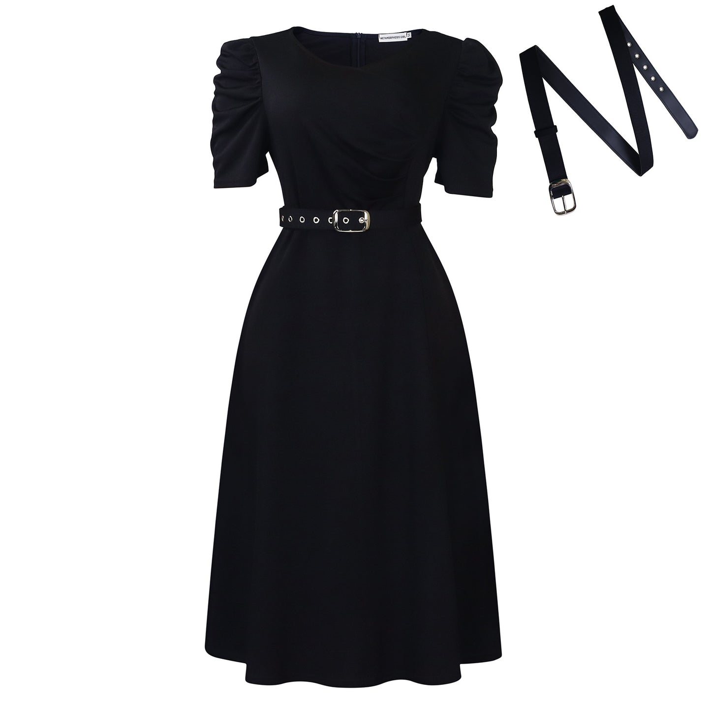 Women's Fashionable Pleated Elegant Large Swing African Dress