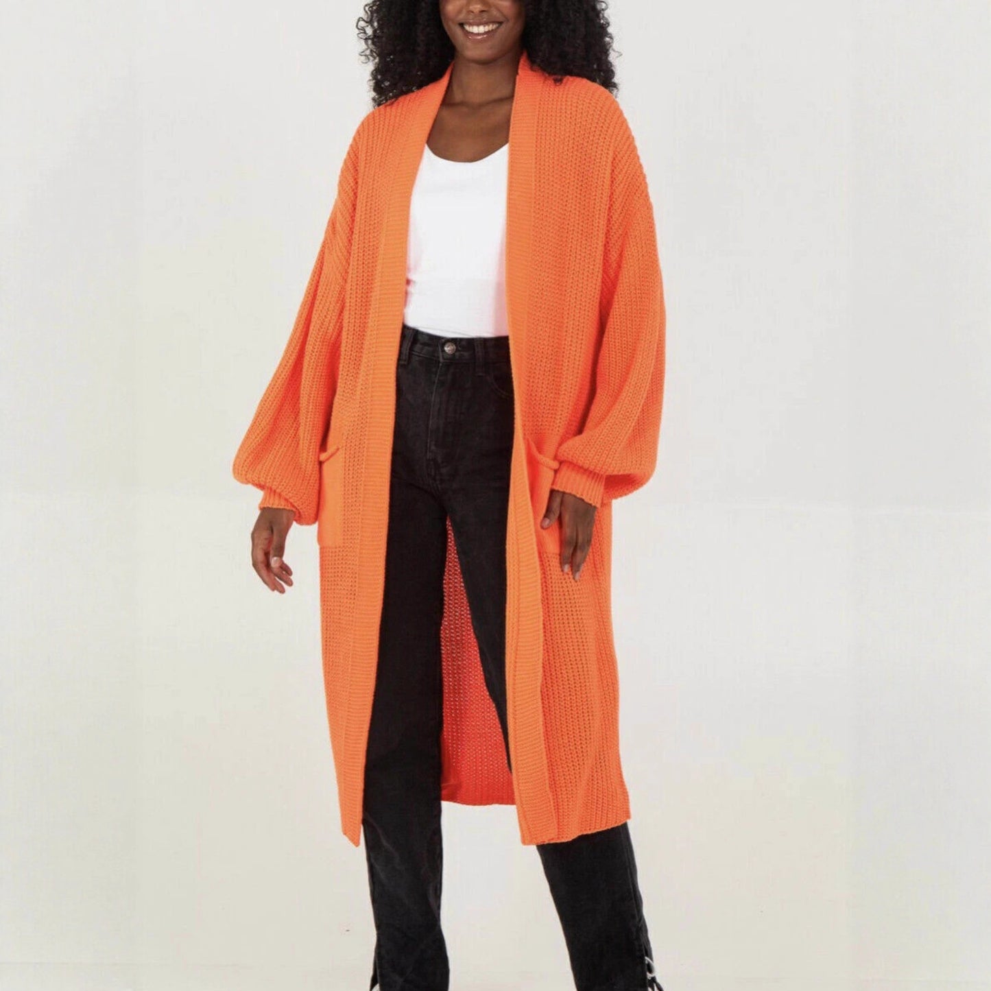 Large Long Sleeve Casual Solid Color Knitwear