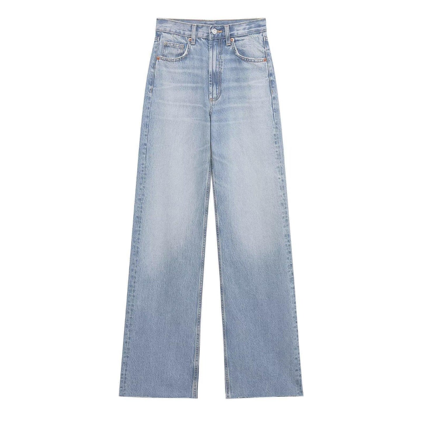 Spring Wide Leg High Waist Long Pants