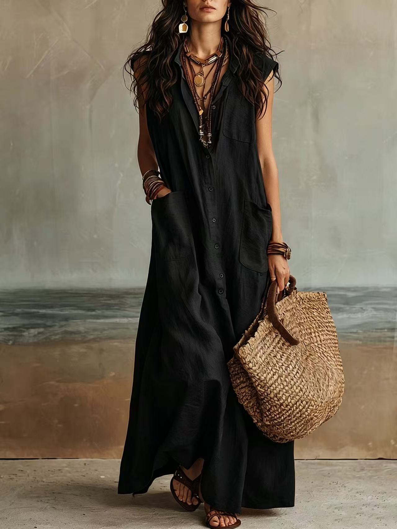 Summer Elegant Graceful Bohemian Vacation Loose Dress