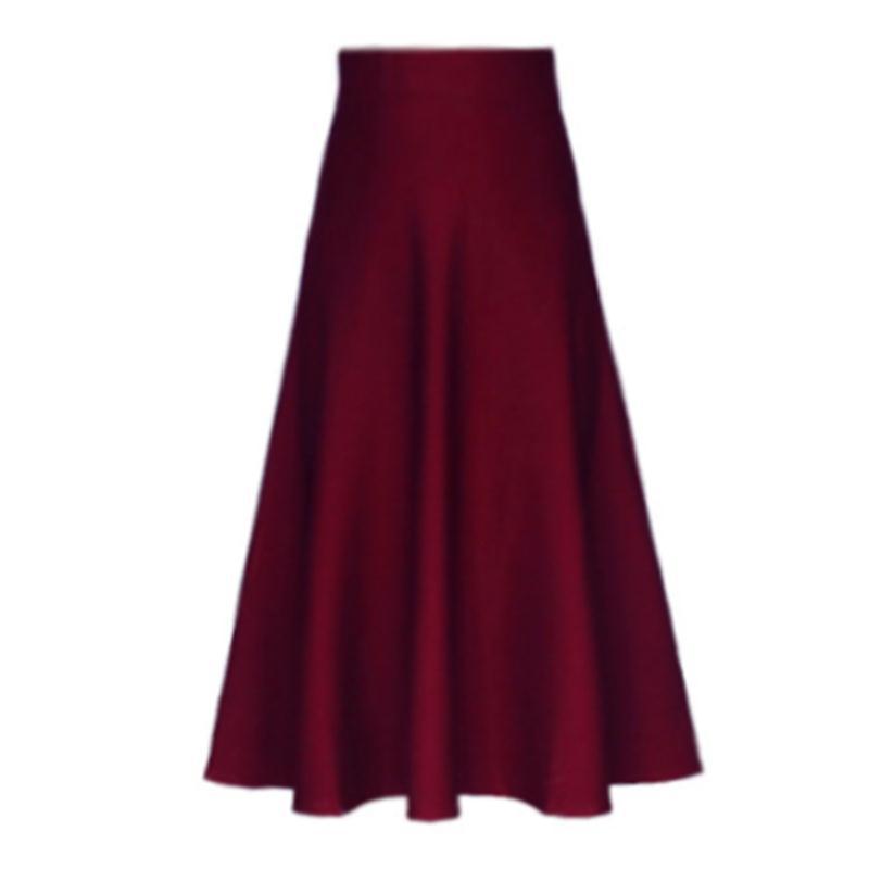 Women's Waist Long A- Line Temperament Wild Skirts