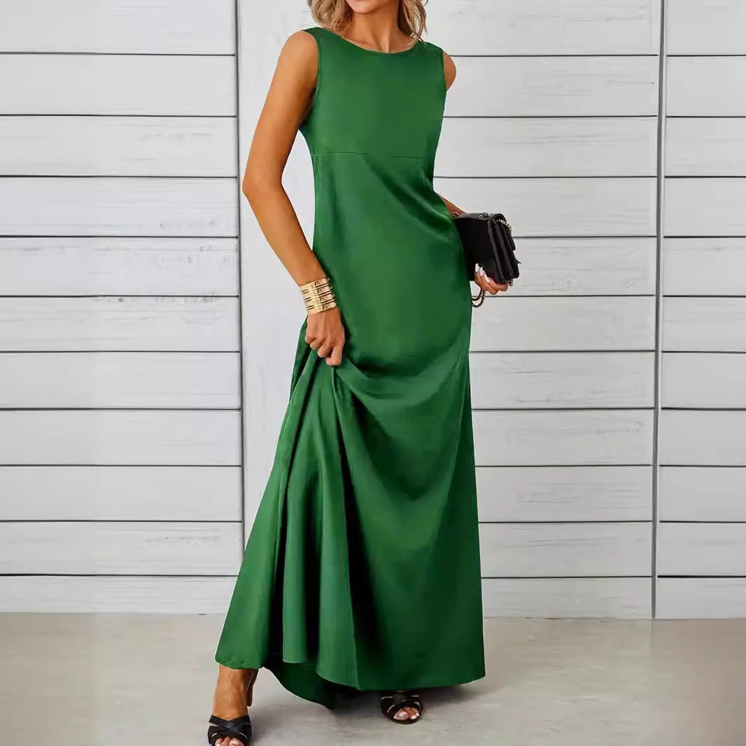 Elegant Graceful Vacation Style Solid Color Shorts