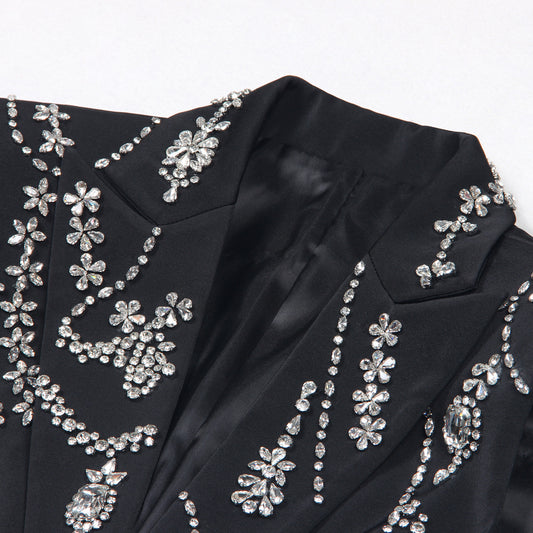 Women's Summer Fashion High-grade Sleeveless Rhinestone Temperament Vests