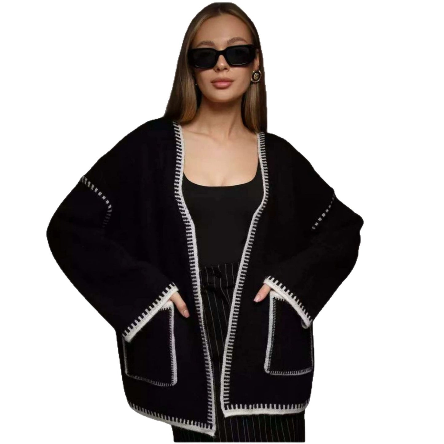 Versatile Charming Spring Loose Mid-length Knitted Sweaters