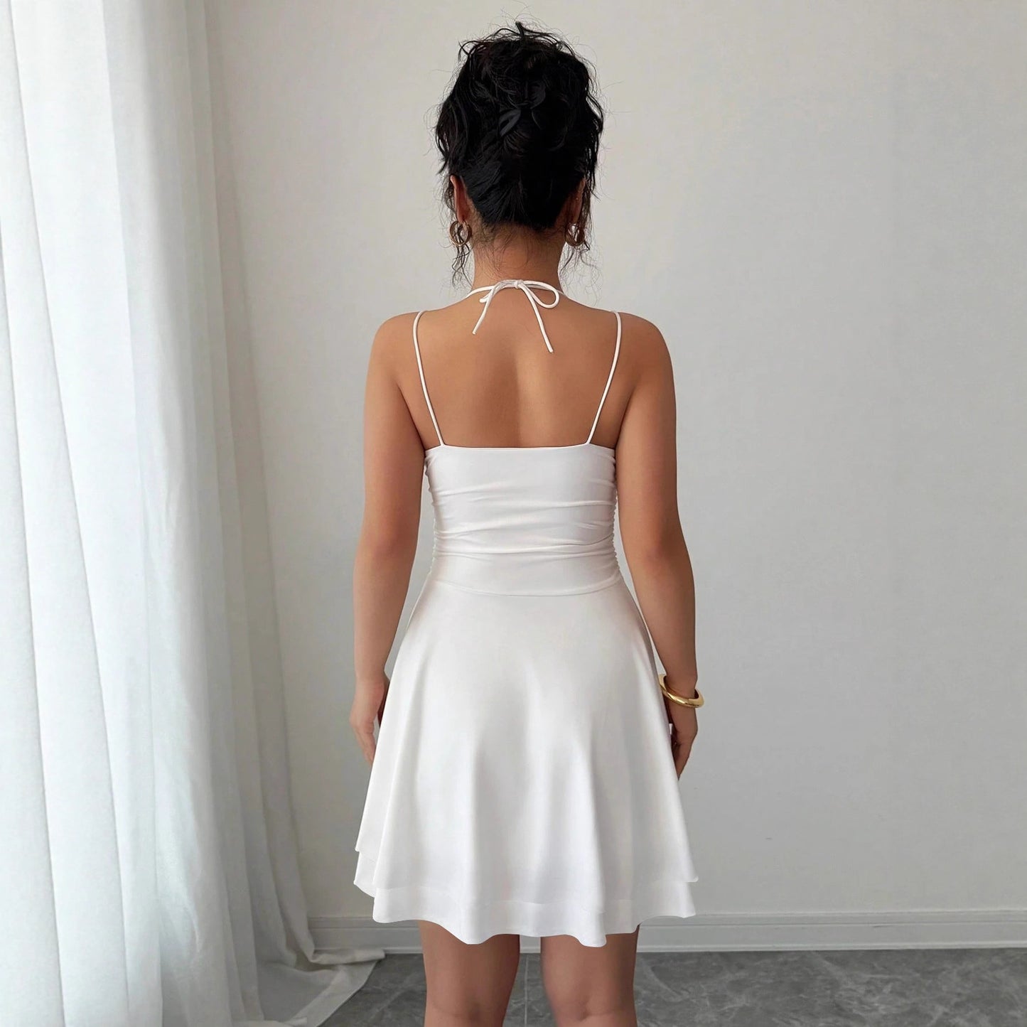 Women's French Sexy Solid Color Waist Tight Slimming Clothing