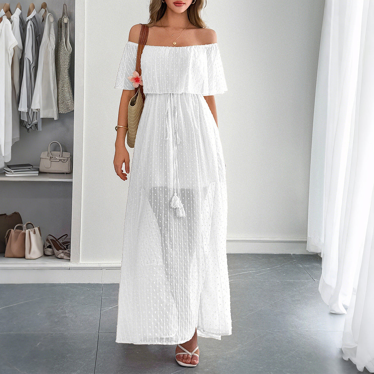 Women's Elegant Tube Sleeve Female Summer Dress