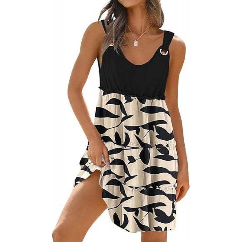 Women's Vacation Swimsuit Bohemian Floral Beach Dress Dresses