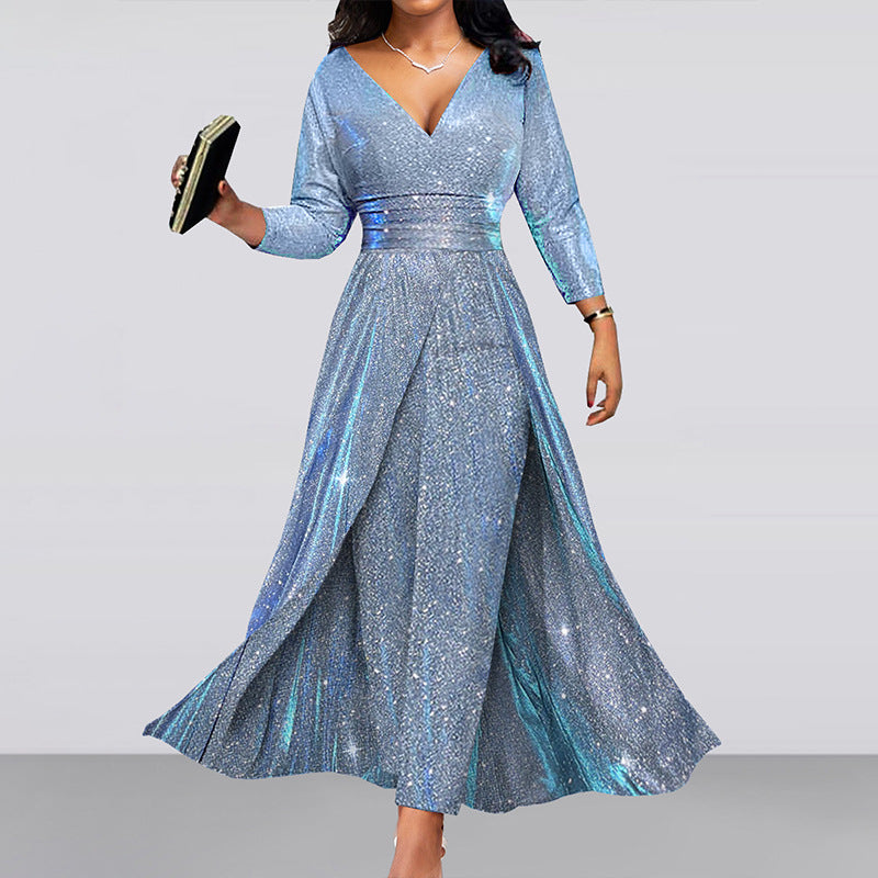 Dress Double-sided Sequined Large Tube Sexy Jumpsuits