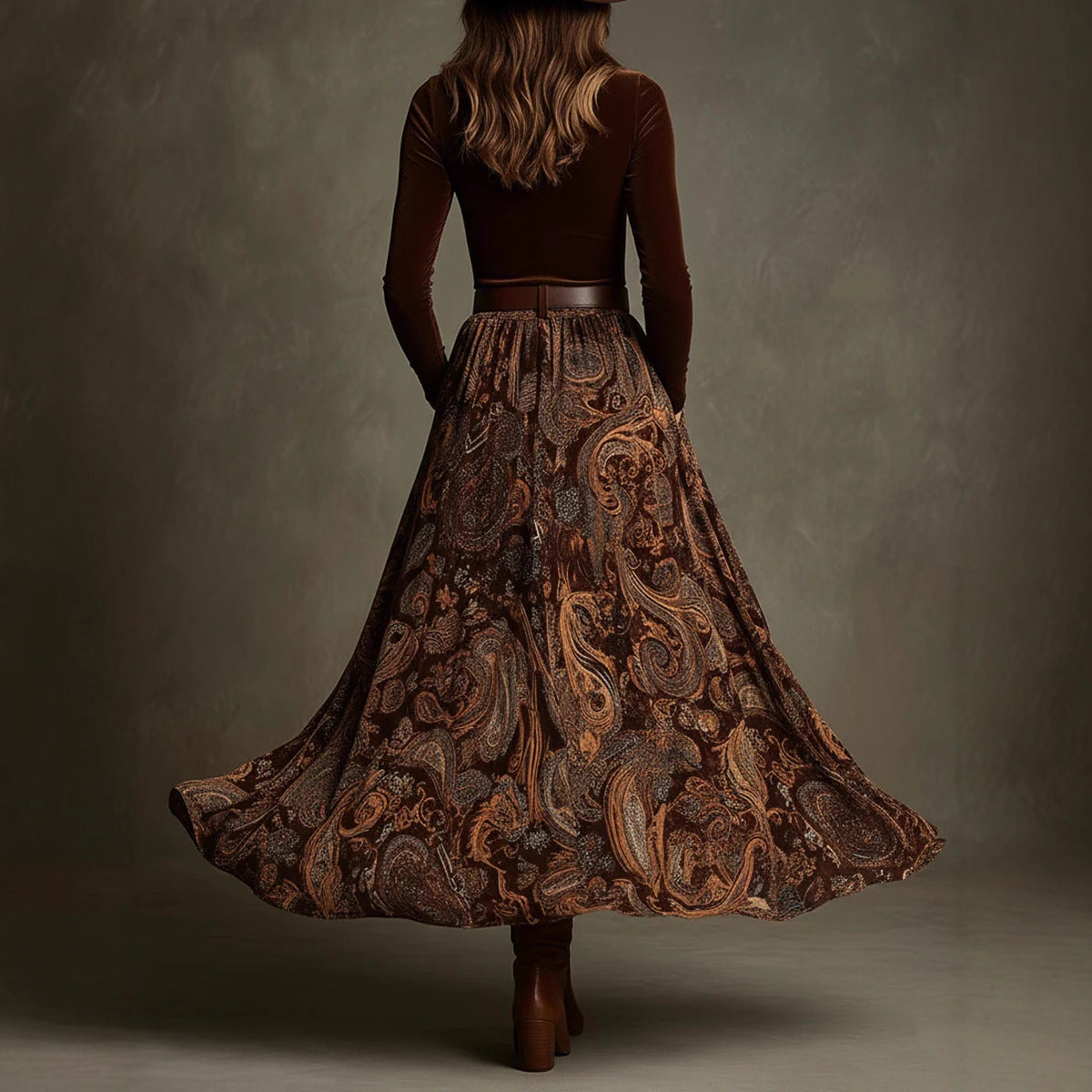 Autumn Slim Graceful Long Expansion With Dresses
