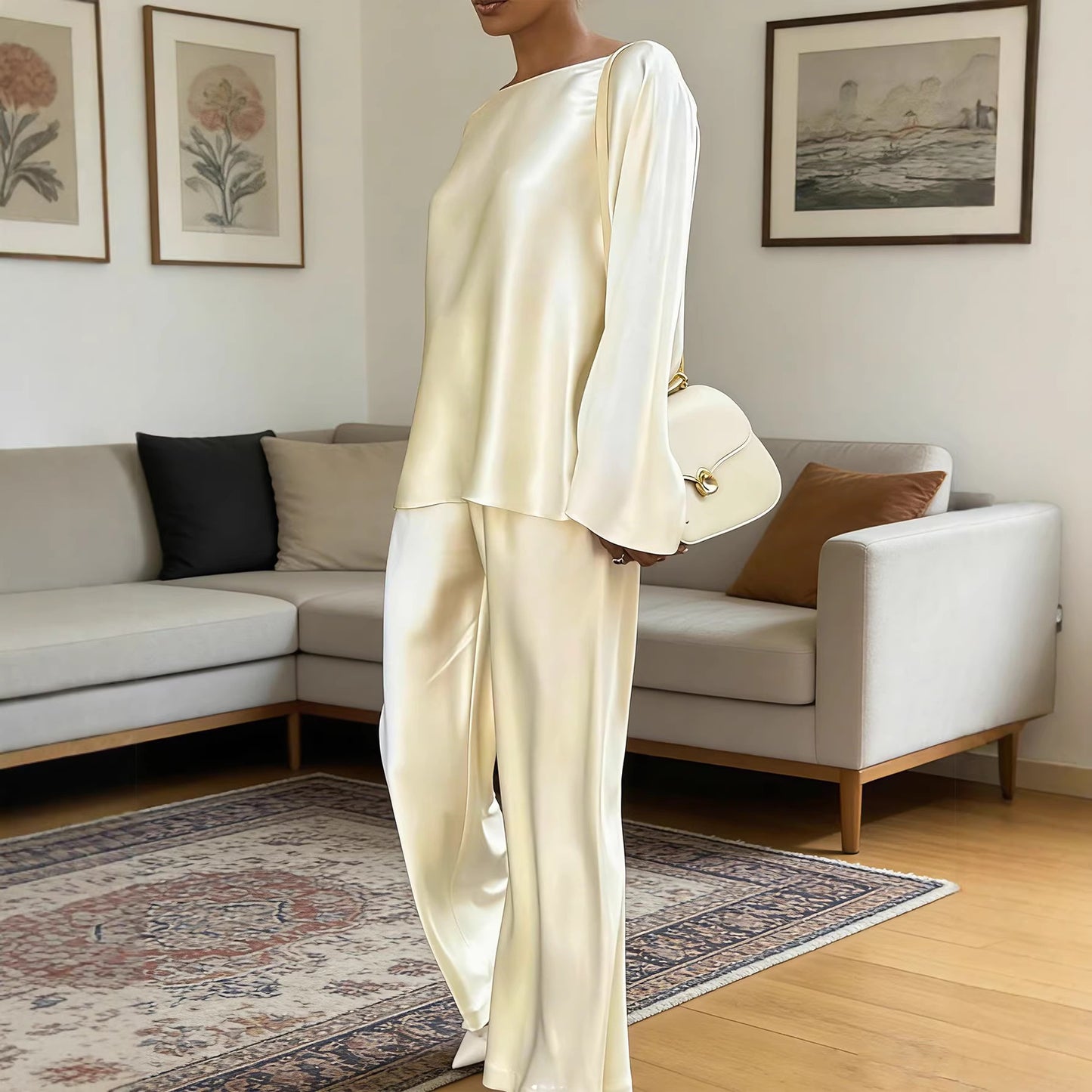 Women's Two-piece Autumn Straight Graceful Loose Fashion Casual Suit