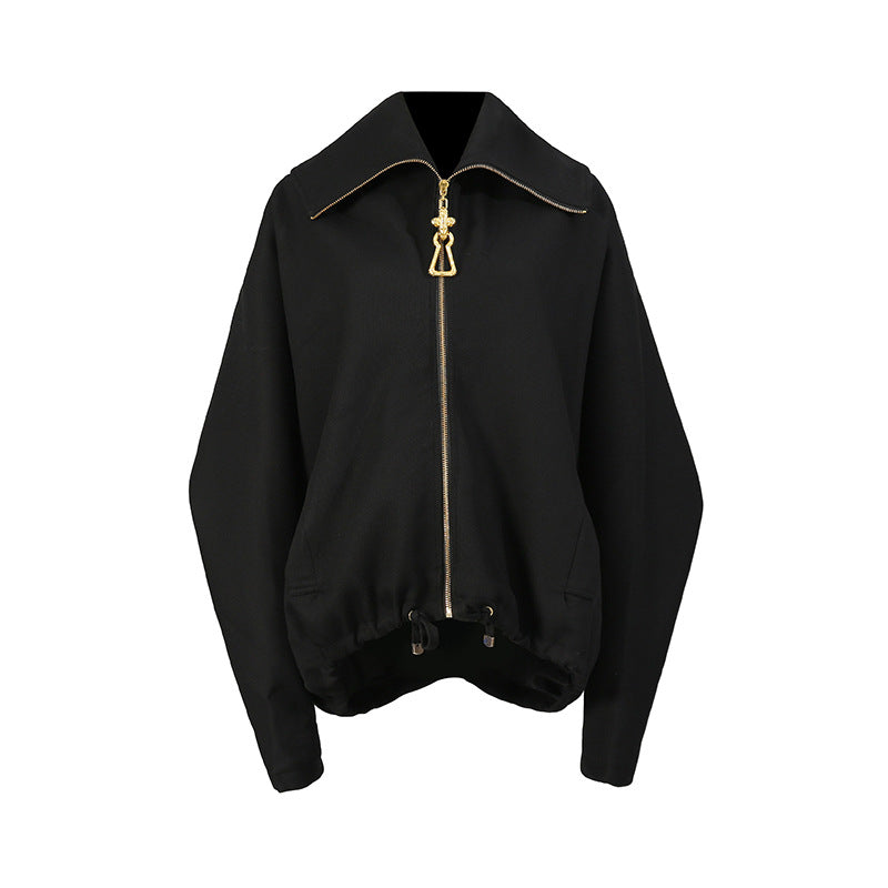 Women's Style High-grade Lapel Batwing Sleeve Korean Coats