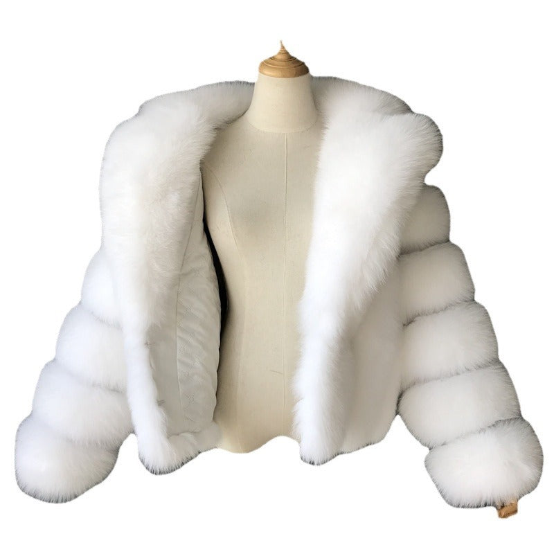 Women's Fur Imitation Fox Faux Collar Coats