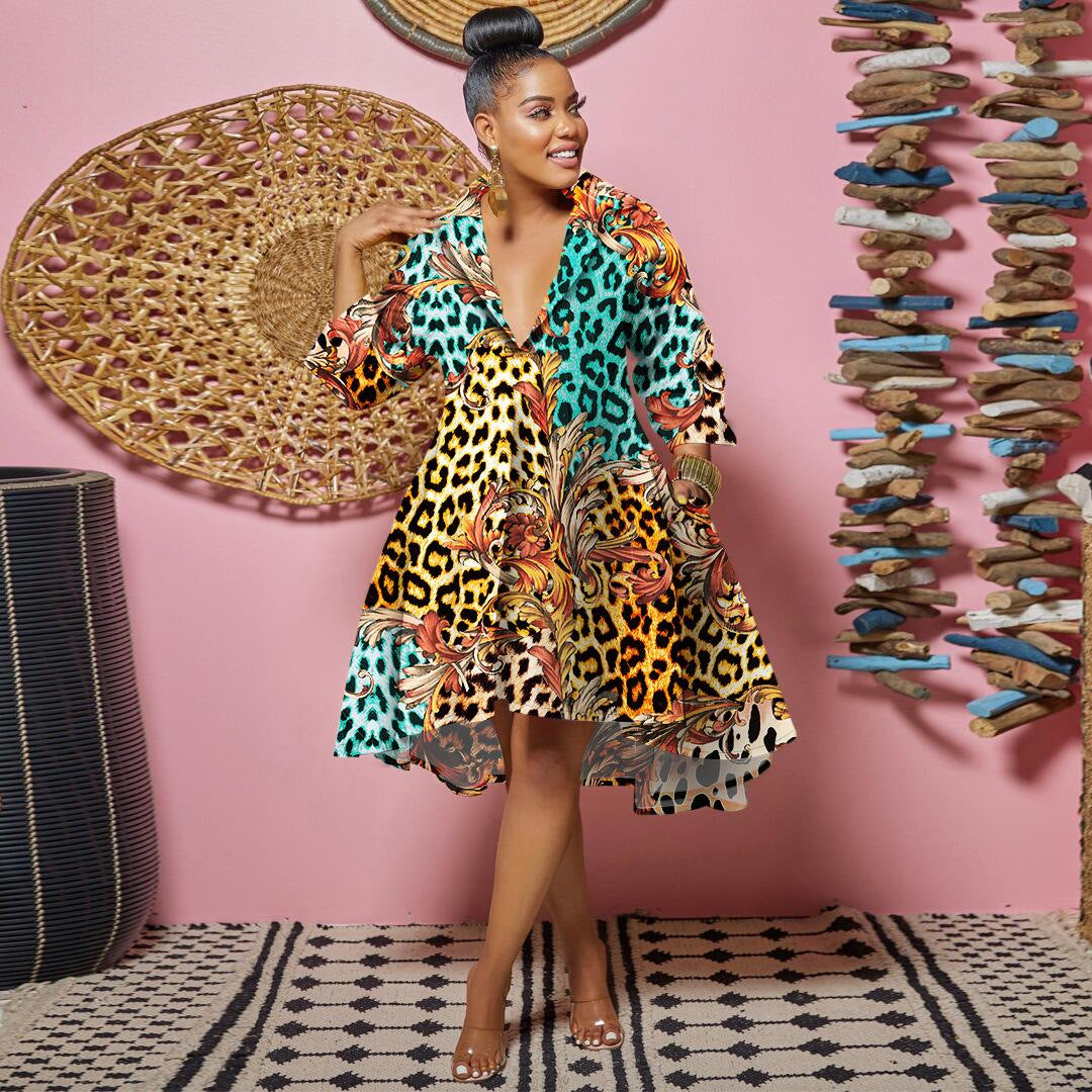 Deep Lapel Color Dress Nightclub Uniforms Uniform