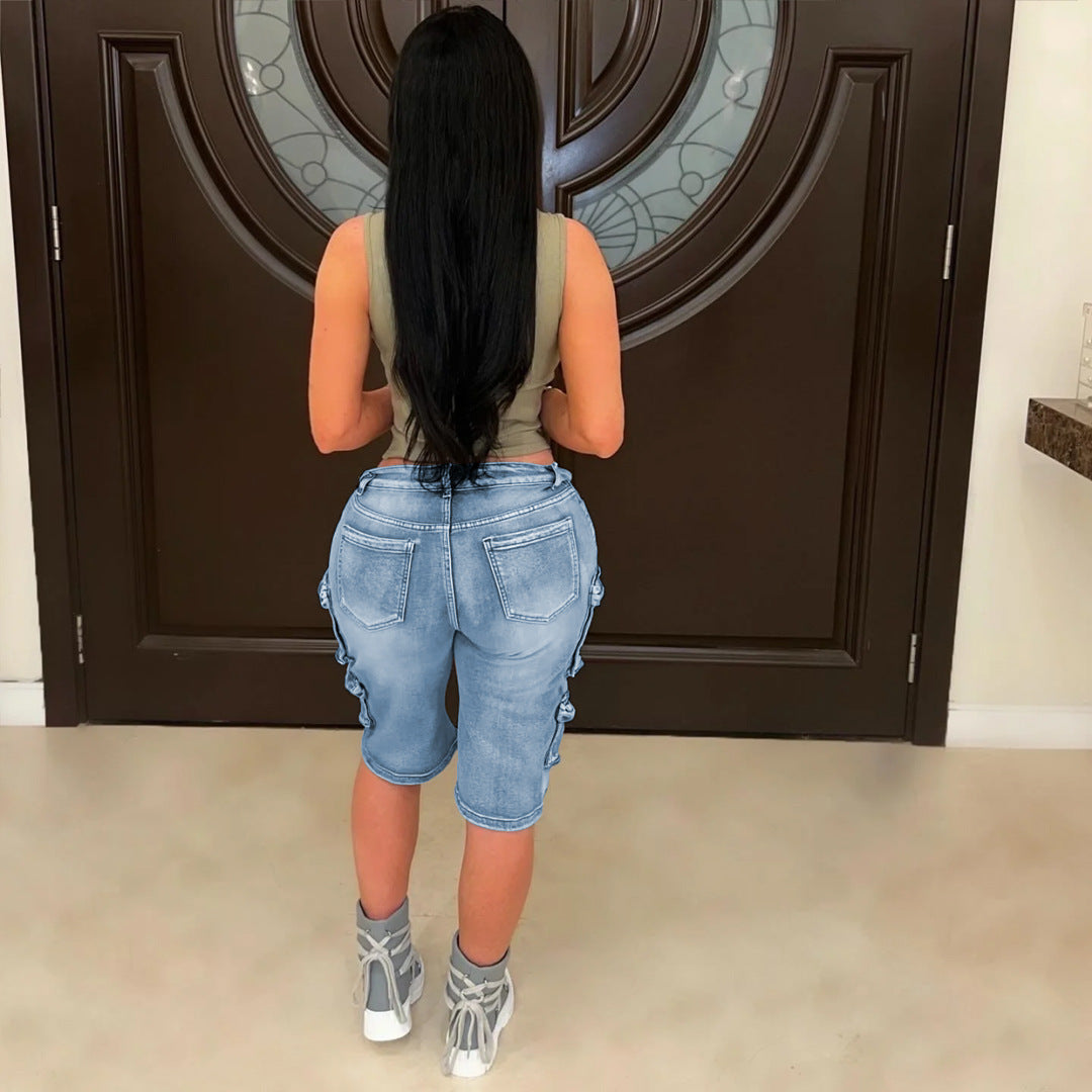 Women's Summer Loose Casual Work Large Pocket Pants