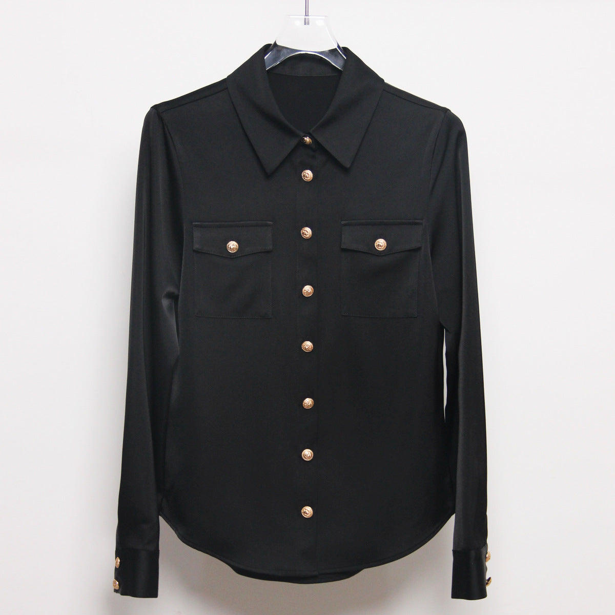 Elegant Satin Shirt Comfortable Versatile Casual Blouses