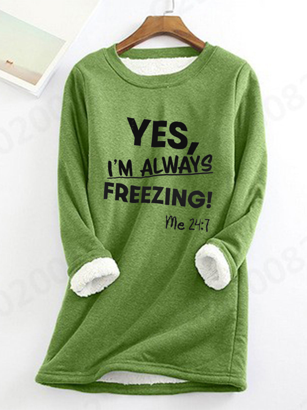 Stylish Fleece-lined Thermal Base Printing Series Women's Sweater, Sweater