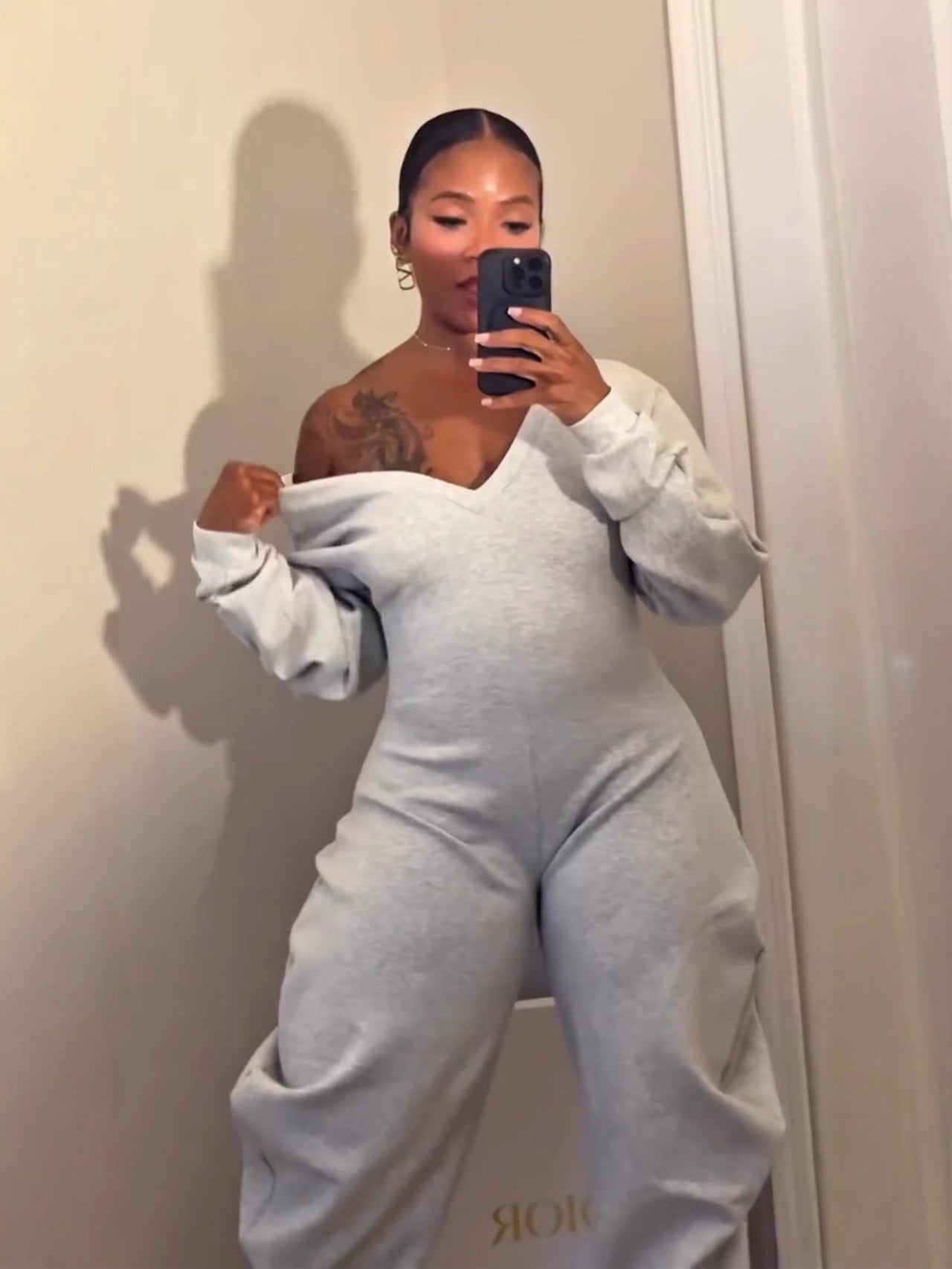 Women's Attractive Long Sleeve Sweatshirt Sexy Jumpsuits
