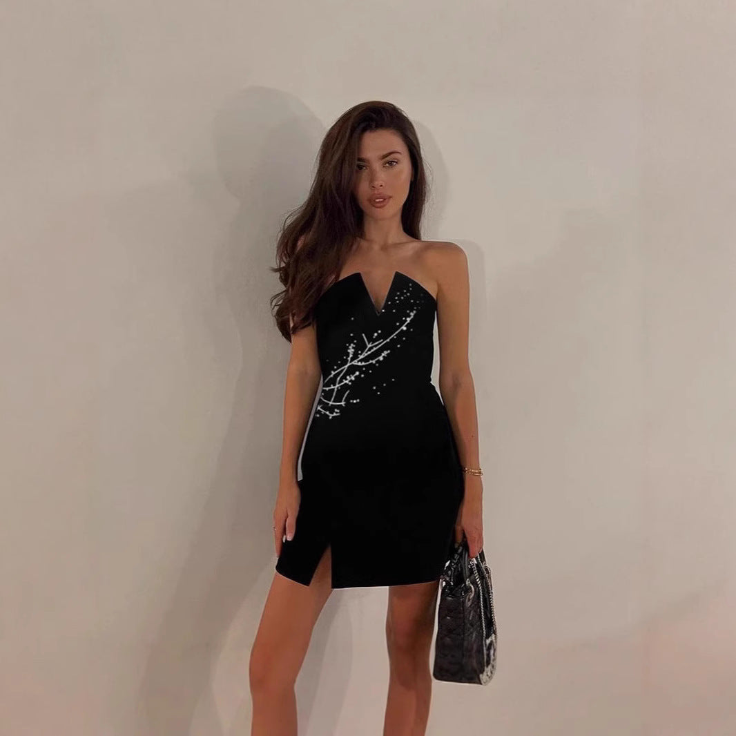 Women's Veet Dress Spring Sexy Temperament Commuting Tops