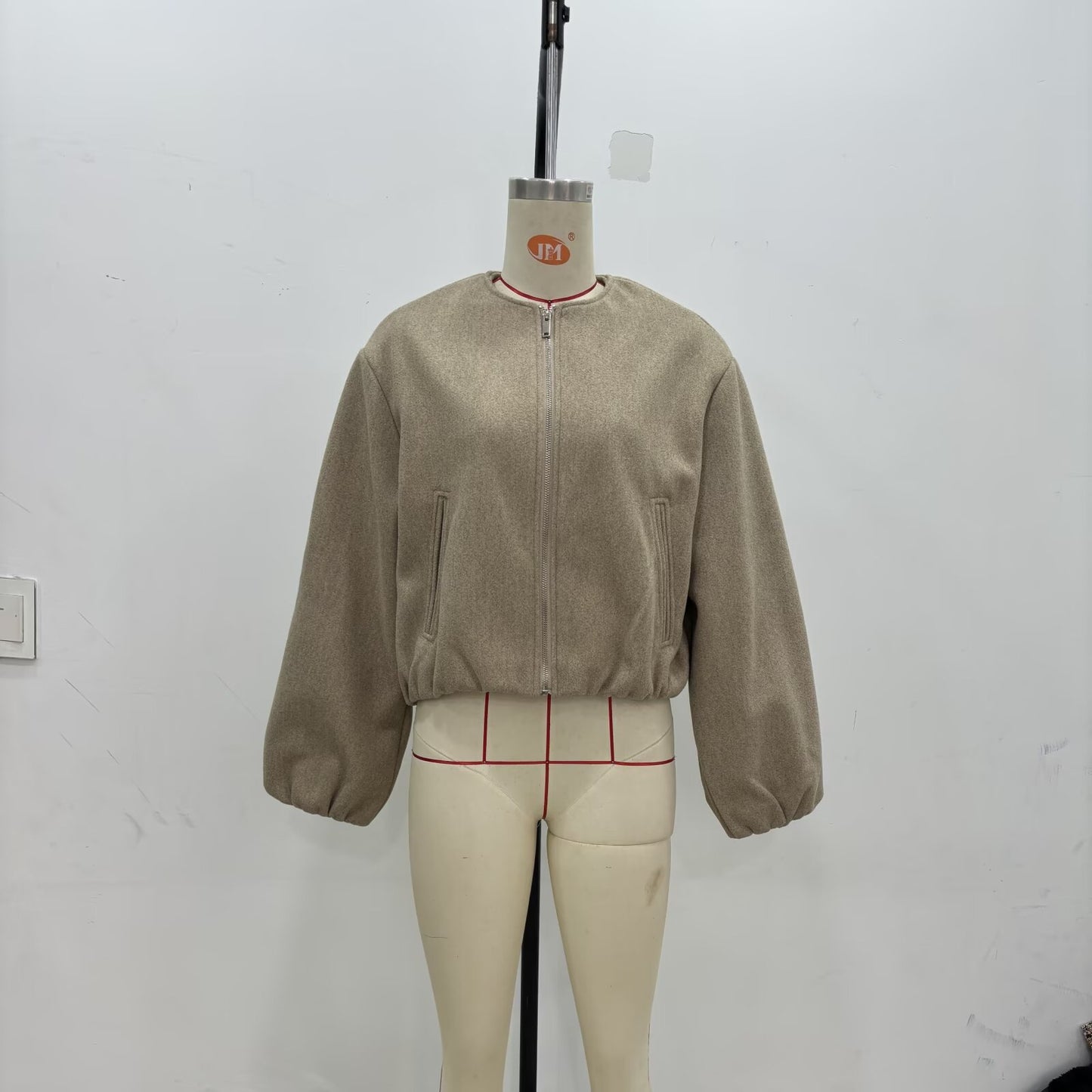 Women's Versatile Round Neck Soft Bomber Jackets