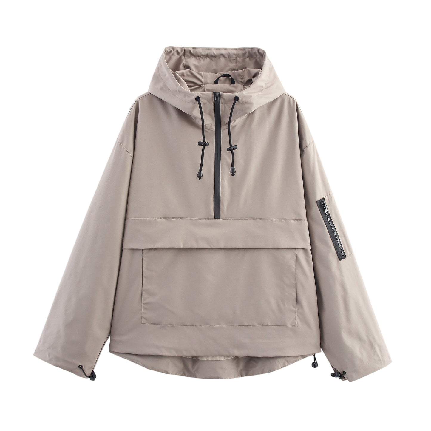Women's Versatile Casual Hooded Big Pocket Coats