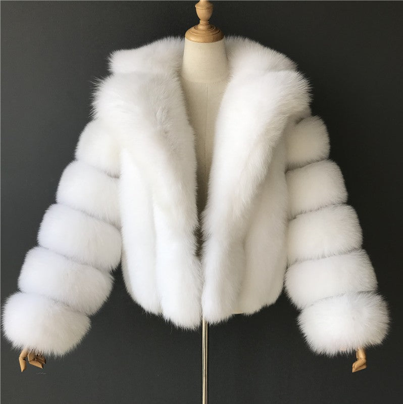 Women's Fur Imitation Fox Faux Collar Coats