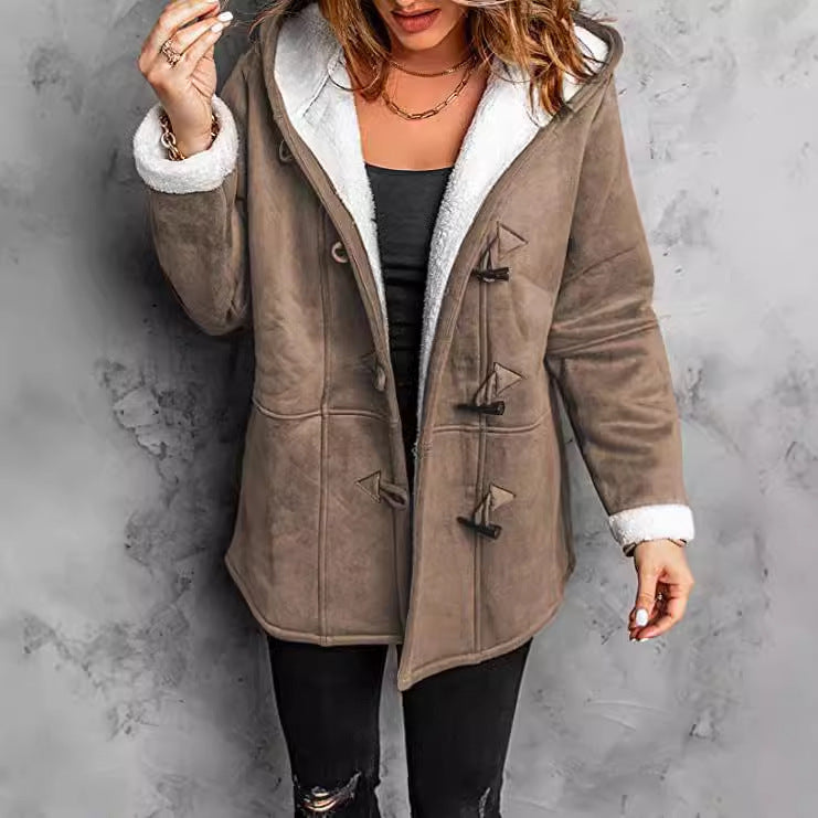 Women's Casual Mid-length Trench Overcoat Warm Coats
