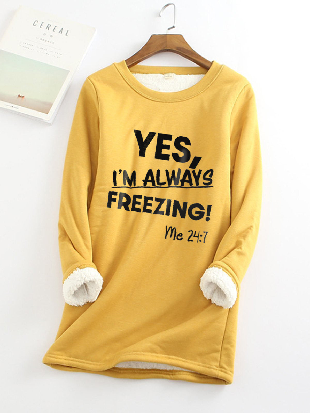 Stylish Fleece-lined Thermal Base Printing Series Women's Sweater, Sweater