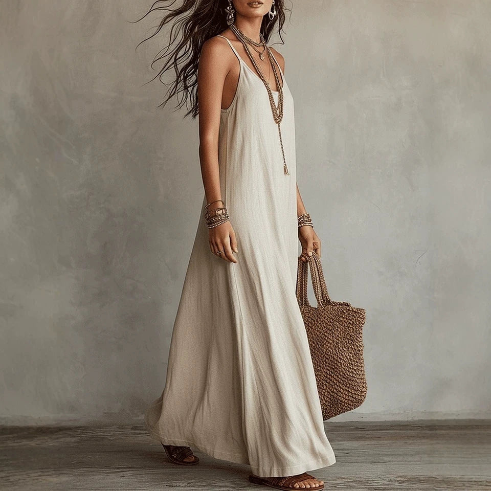 Lazy Relaxed Feeling Bohemian Seaside Vacation Dress