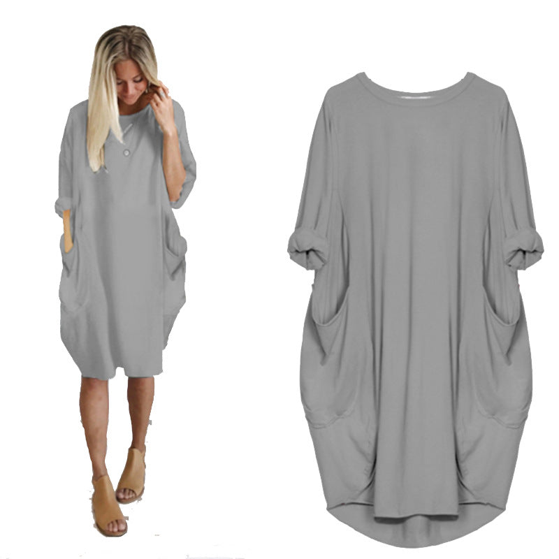 Women's Fashion Casual Mid-length Elegant Graceful Dress