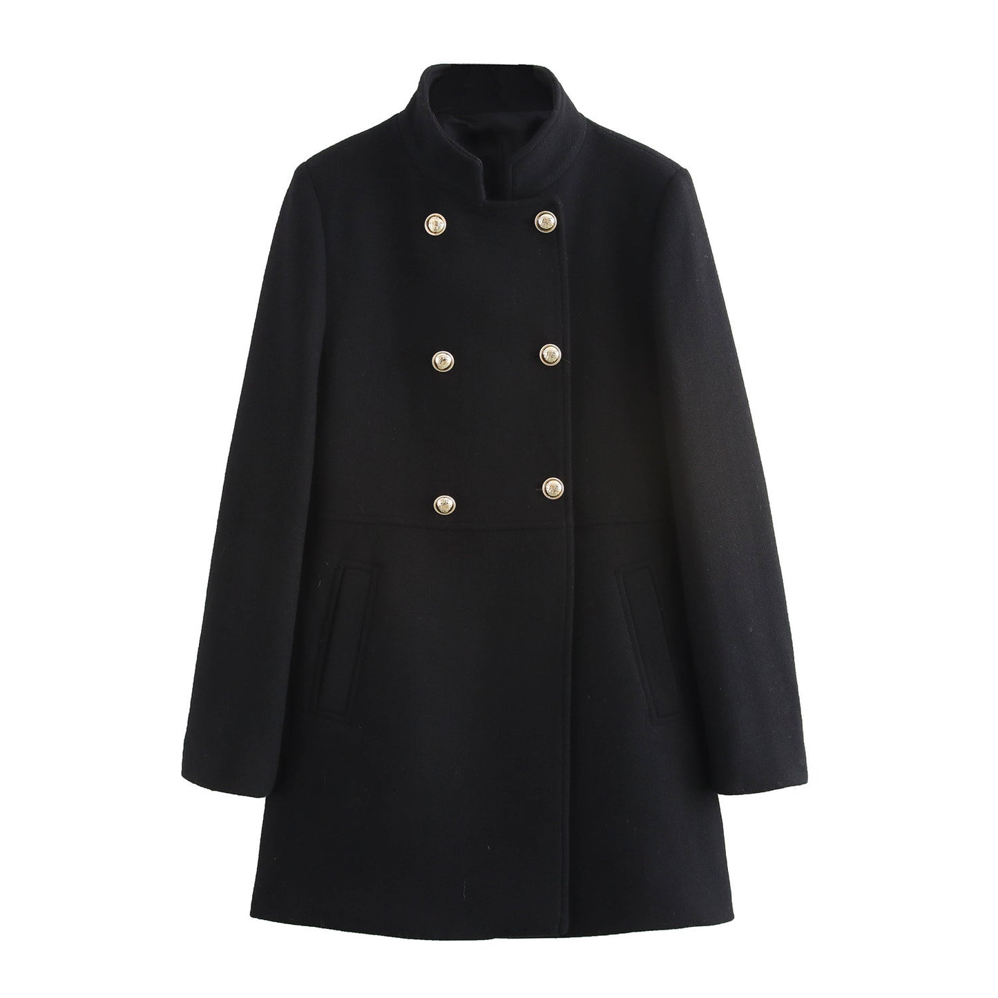 Women's New Winter French Fashion Double-breasted Coats