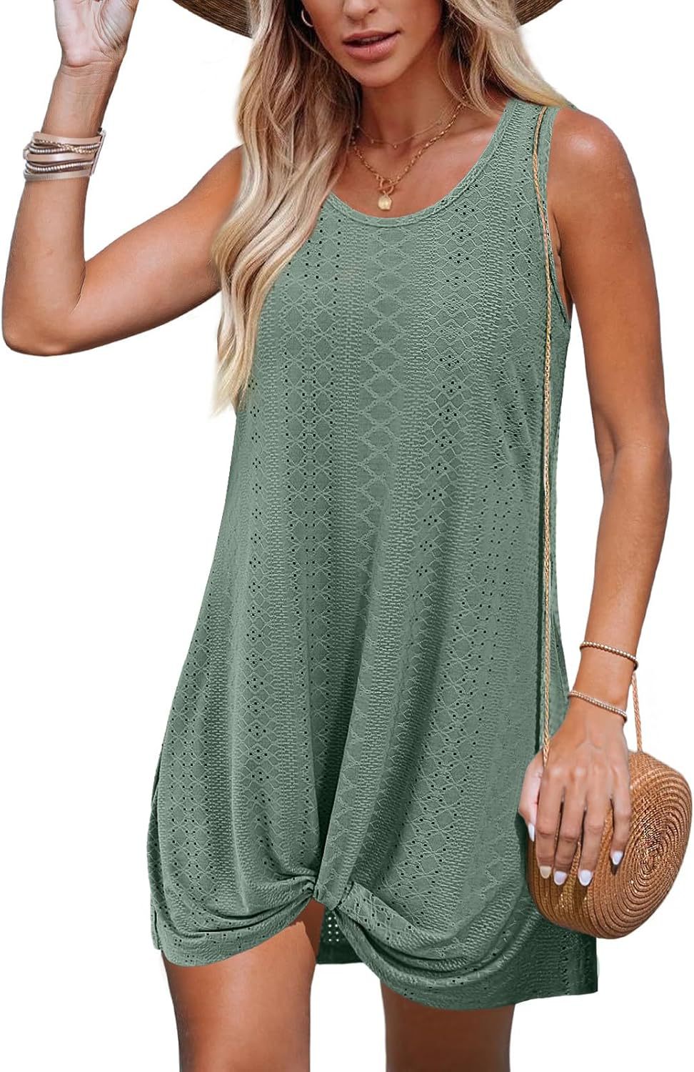 Women's Summer Hollow Beach Vacation Clothes Kinky Dress