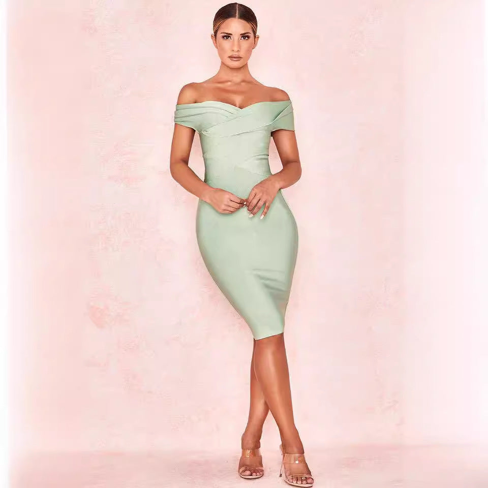Bandage Dress High Waist Tight Elegant Dresses