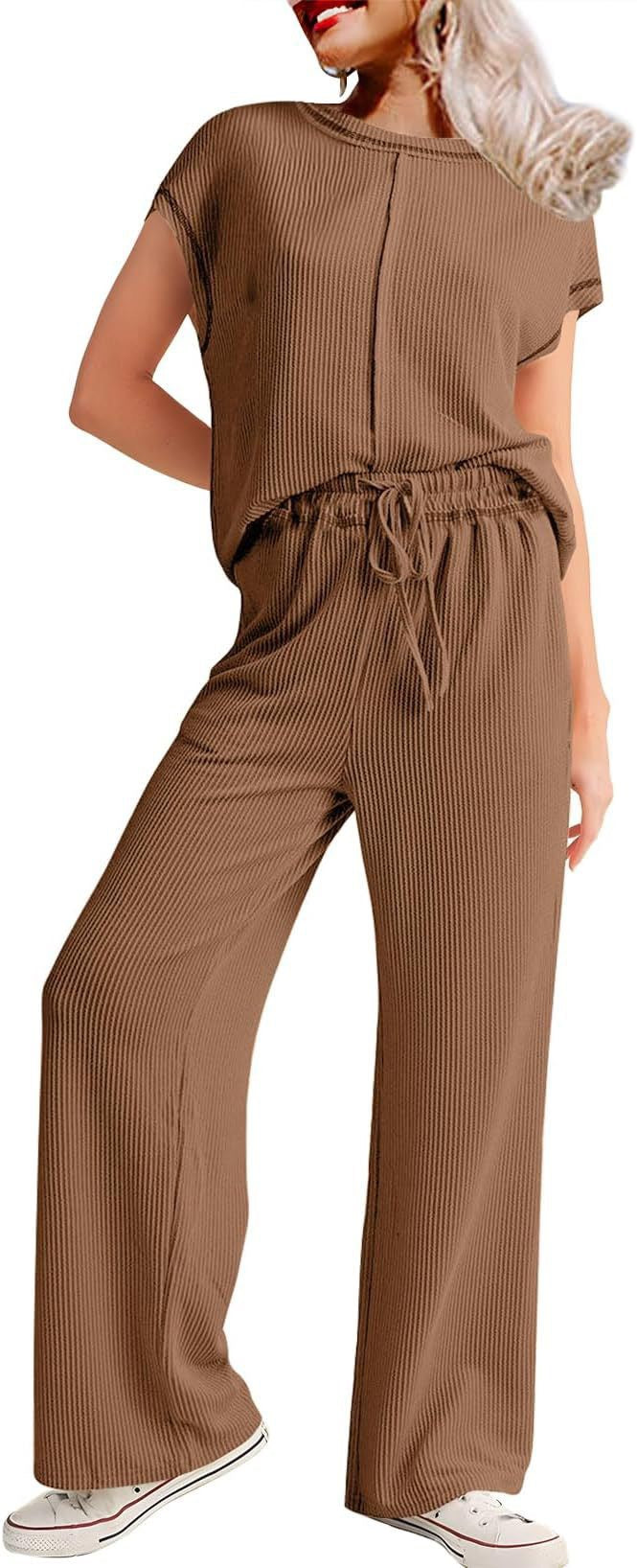 Women's Three-quarter Sleeve Commute Leisure Loose Slimming Pants