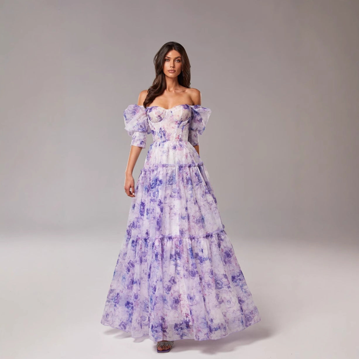 Women's Fashion Organza Fairy Long Elegant Dress Dresses