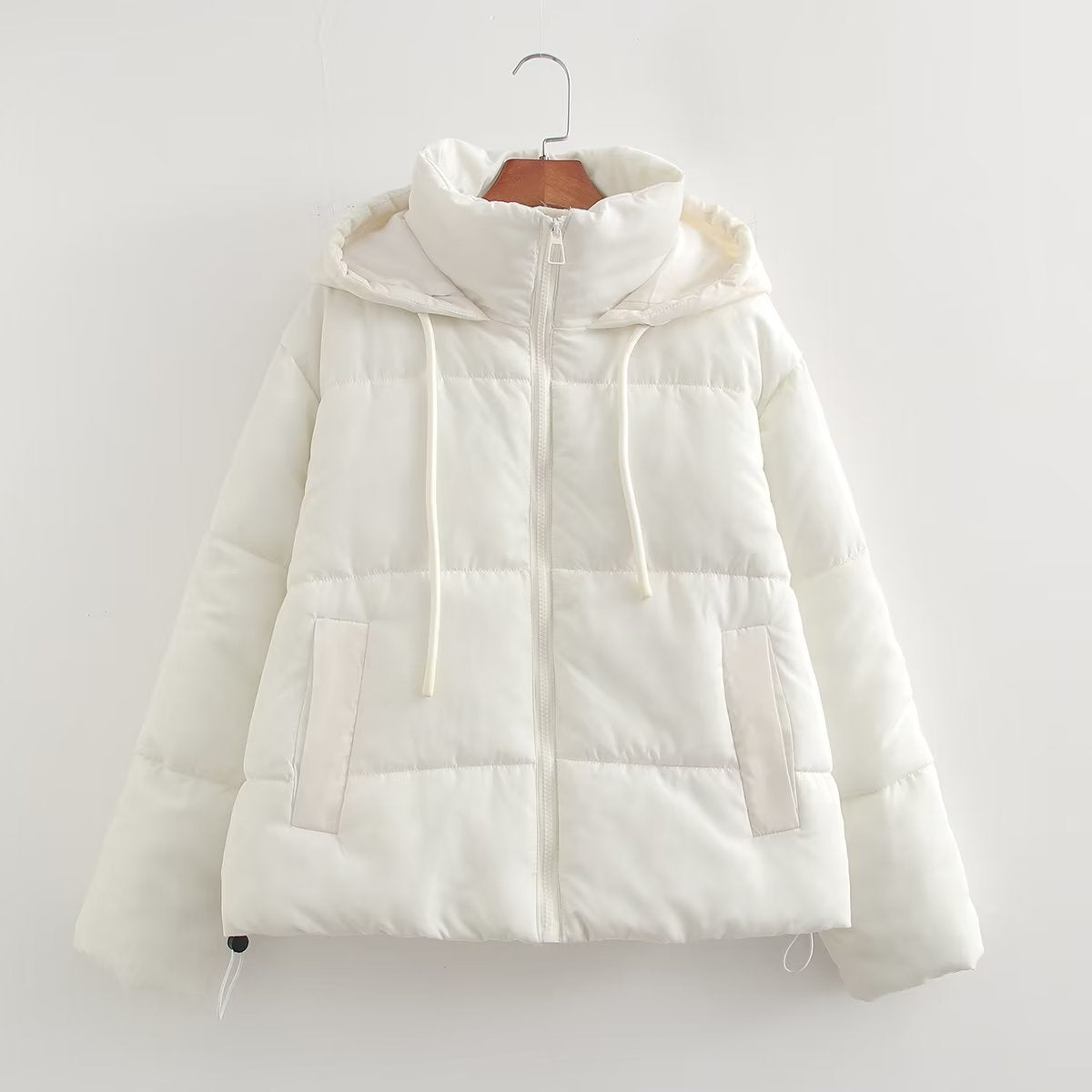 Women's French Style Seven Colors Hood Cotton Coats