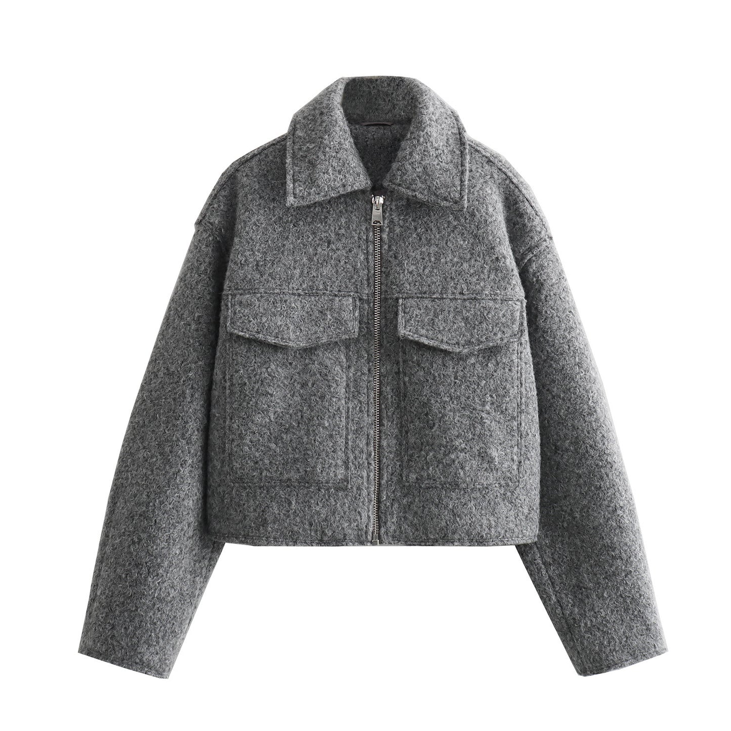 Women's Graceful Street Fashion Soft Woolen Jackets