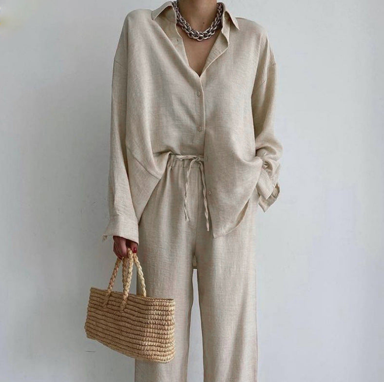 Women's Temperament Commute Loose Shirt Fashion Casual Suits