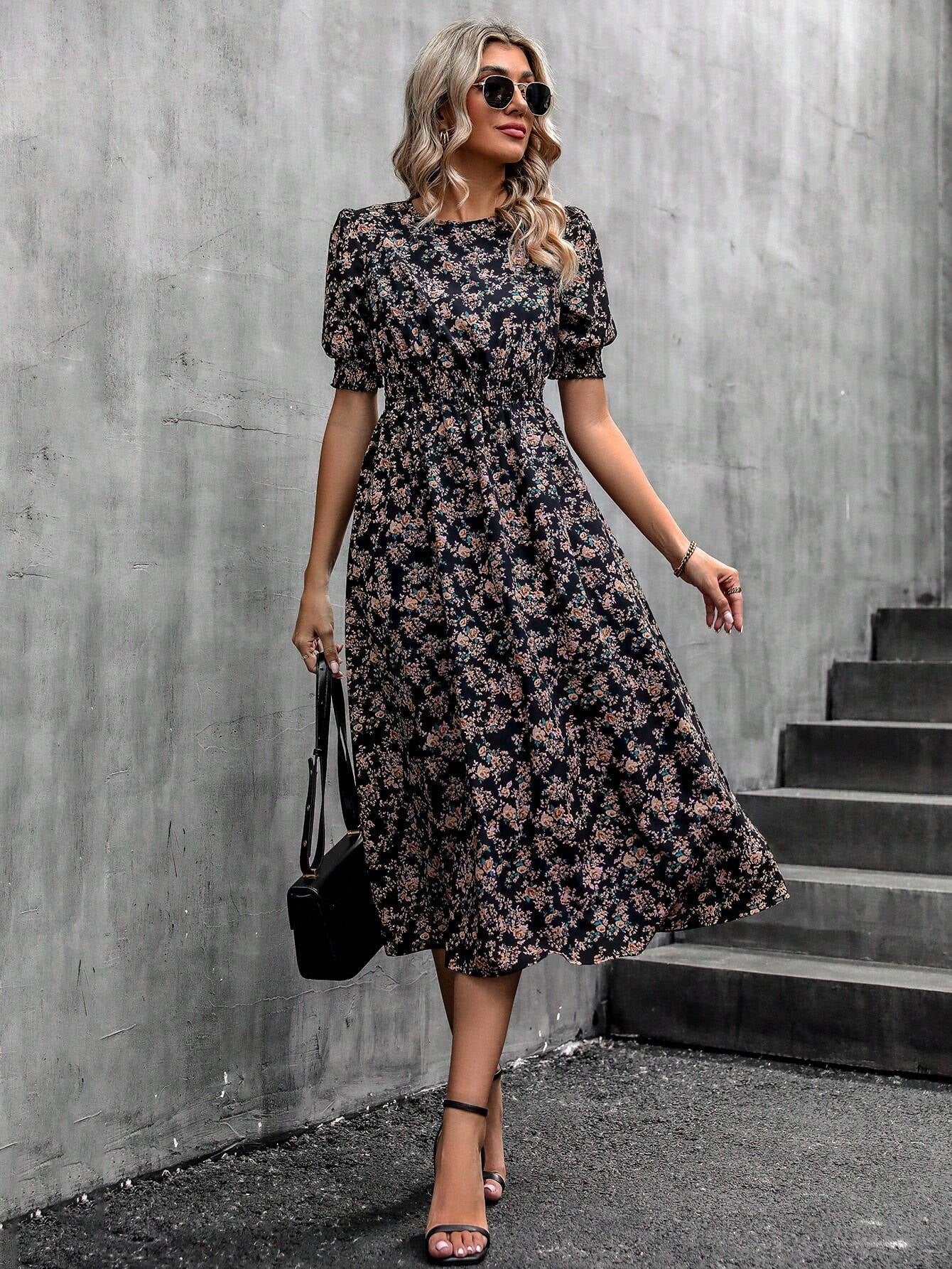 Popular Classy New Floral Vacation Style Dress