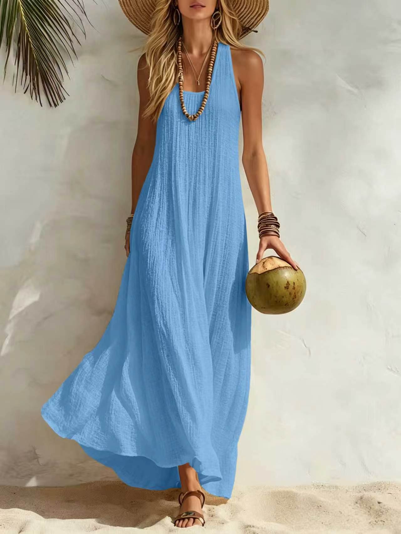 Women's Summer Seaside Vacation Style Loose Vests